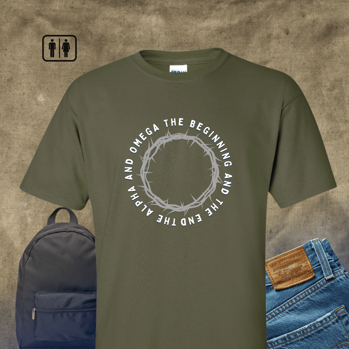Salt and Light Christian T-shirt Alpha and Omega Tee Salt and Light Merch Unisex