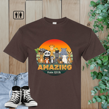 Christian T-shirt Psalm 139:14 Amazing Salt and Light Merch Tee