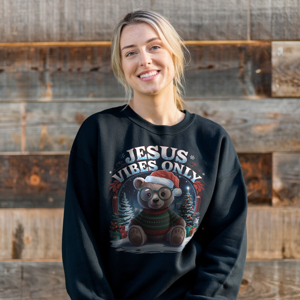 Jesus Vibes Only Christmas Sweatshirt