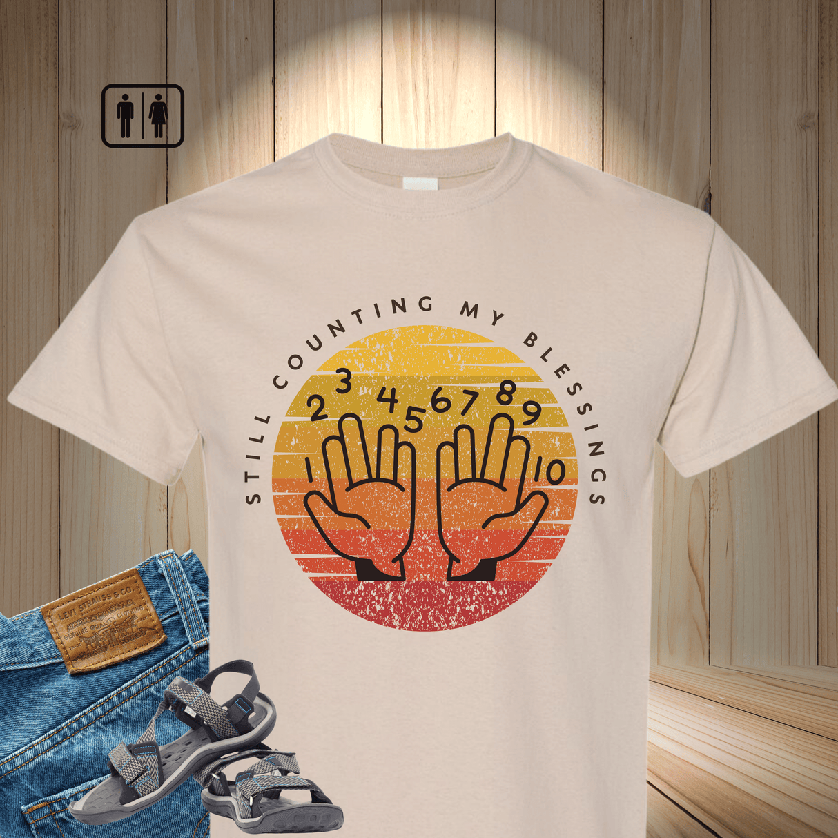 Still Counting My Blessings Christian Tee - Salt and Light Merch T-shirts