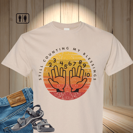 Still Counting My Blessings Christian Tee - Salt and Light Merch T-shirts