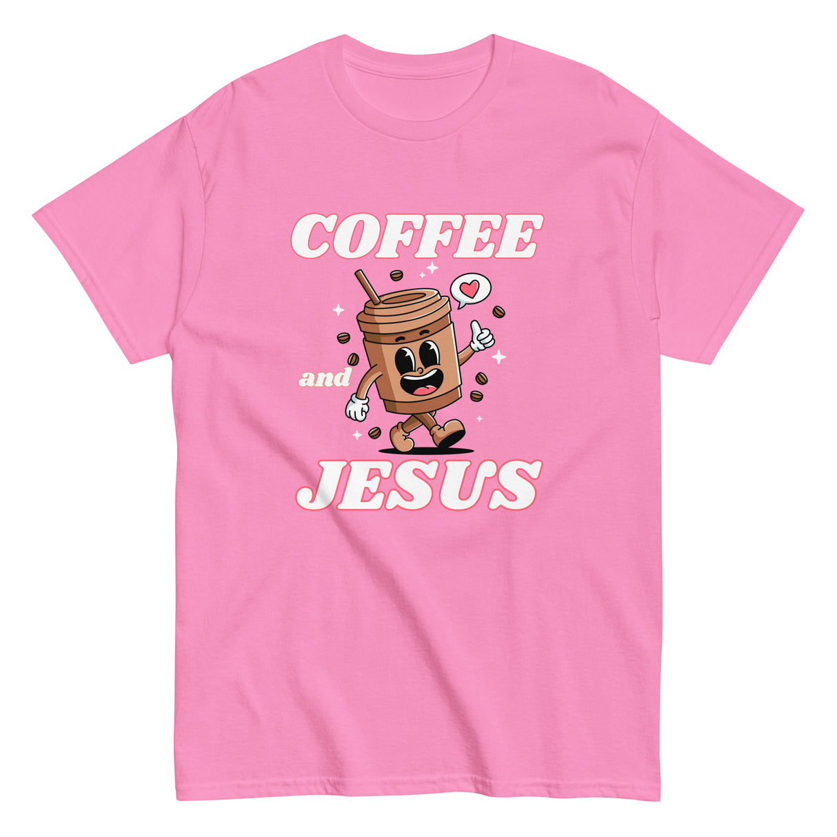 Coffee & Jesus Retro Christian T-shirt