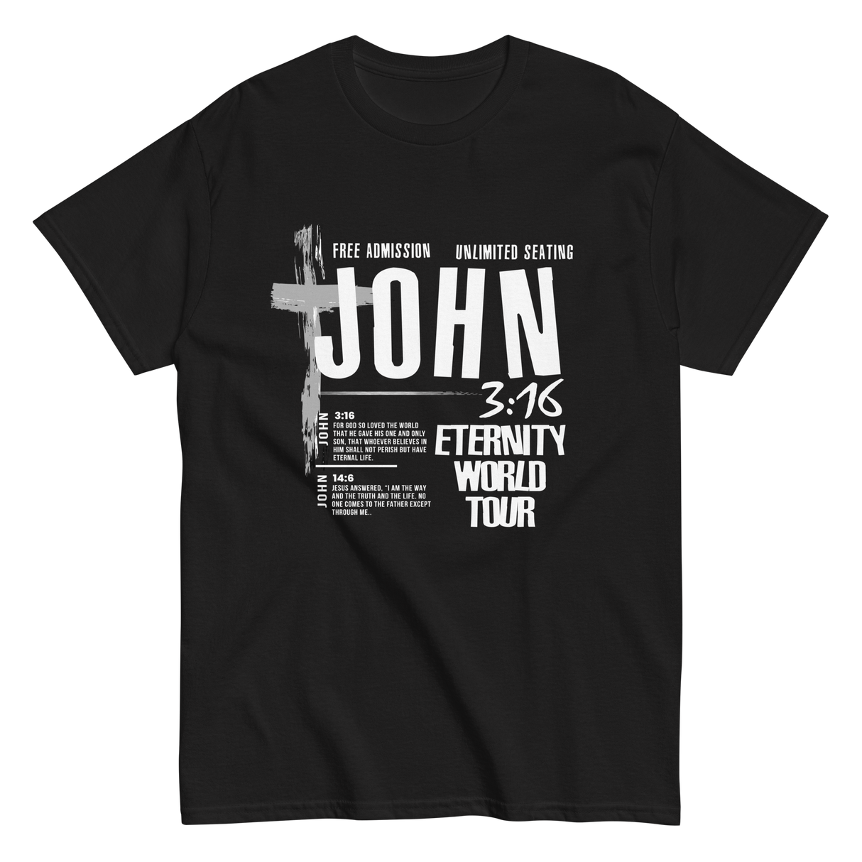 John 3:16 Eternity World Tour Retro Christian T-shirt