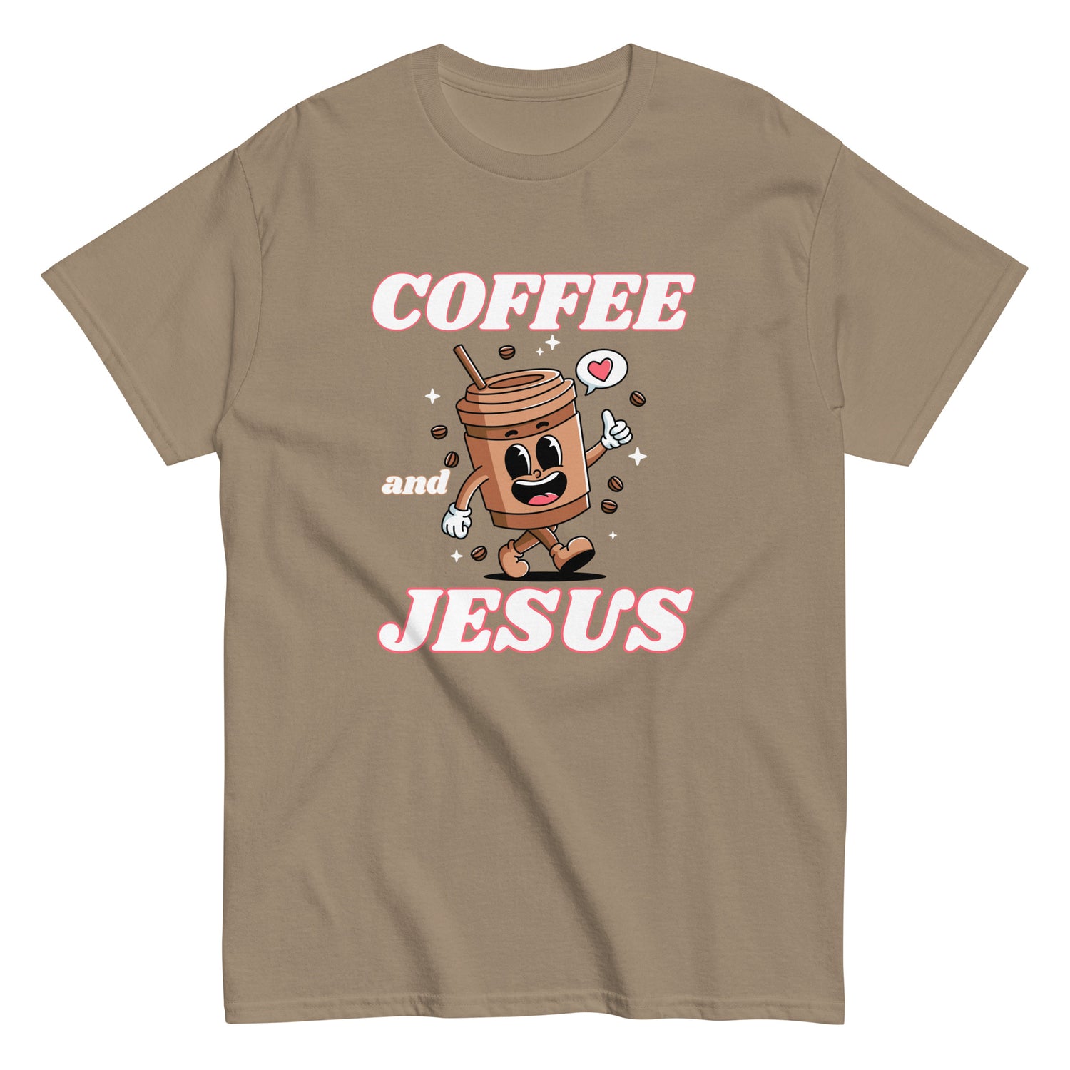Coffee & Jesus Retro Christian T-shirt