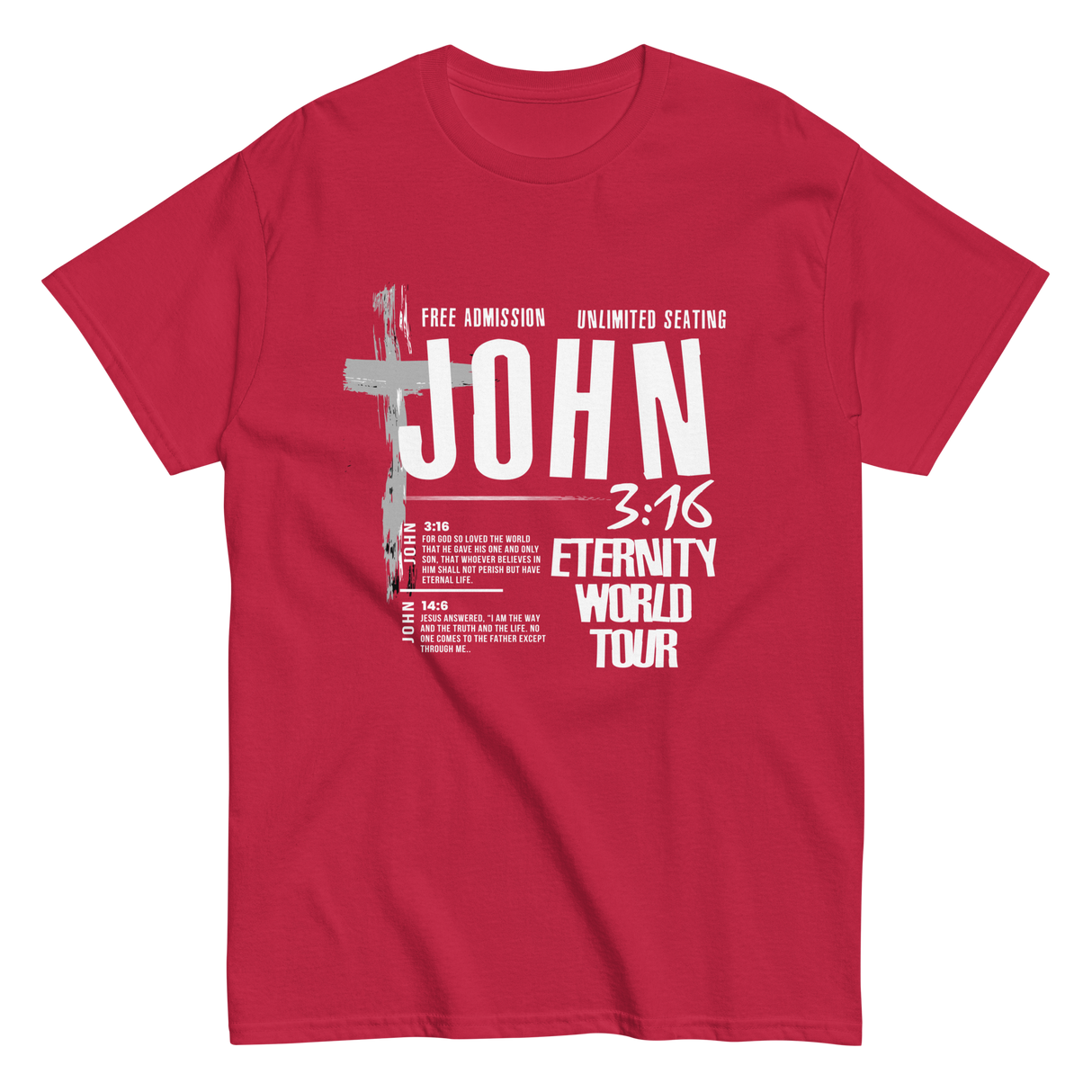 John 3:16 Eternity World Tour Retro Christian T-shirt
