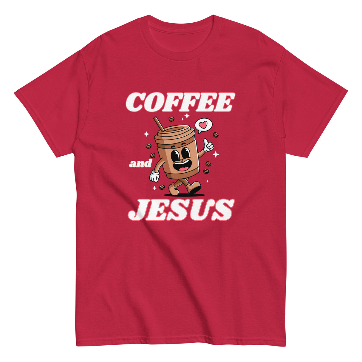Coffee & Jesus Retro Christian T-shirt