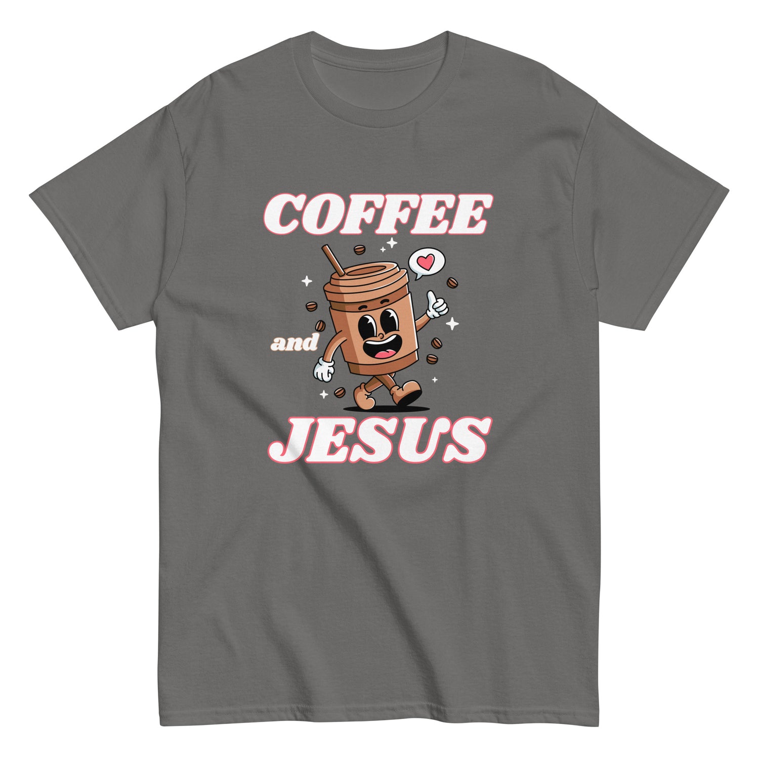 Coffee & Jesus Retro Christian T-shirt