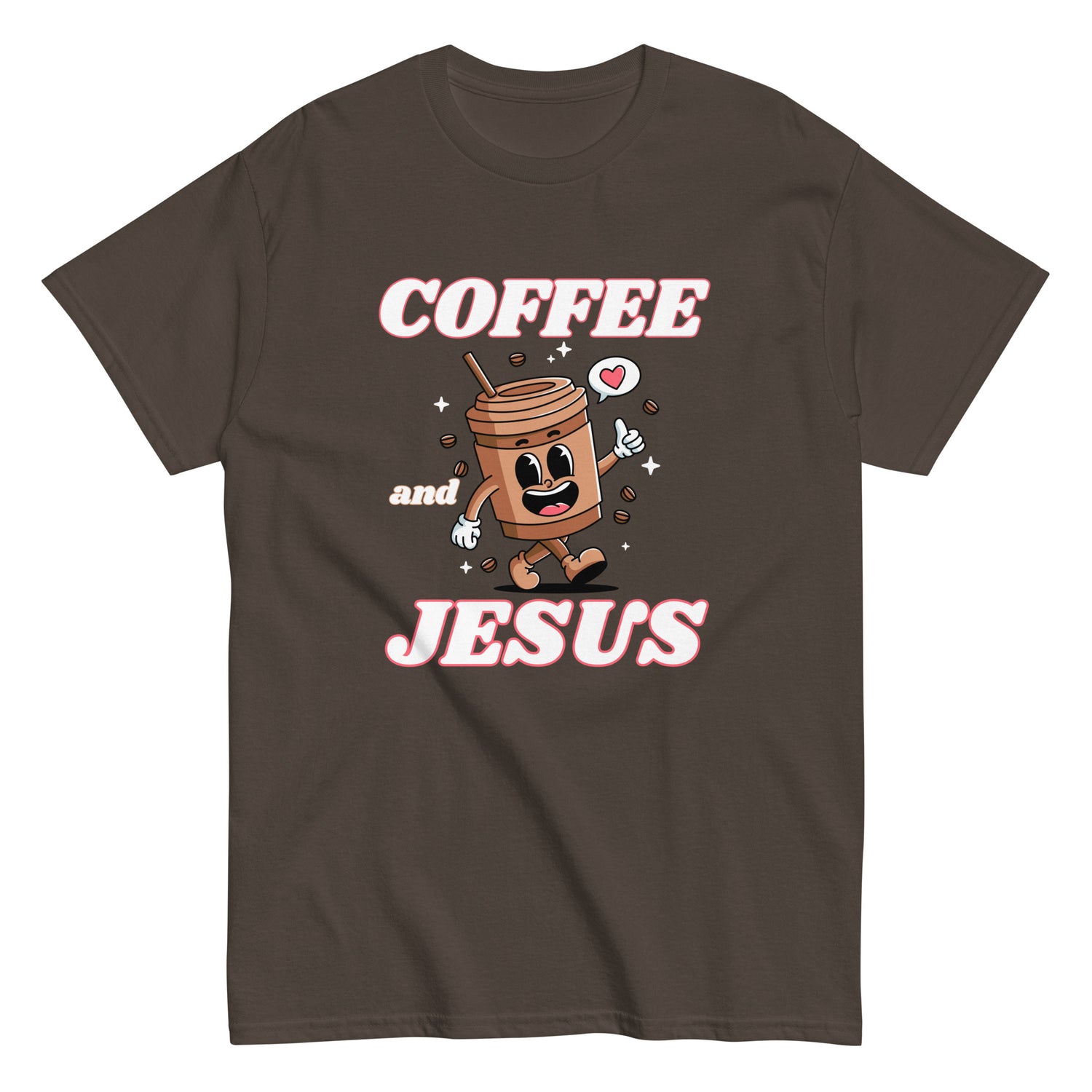 Coffee & Jesus Retro Christian T-shirt