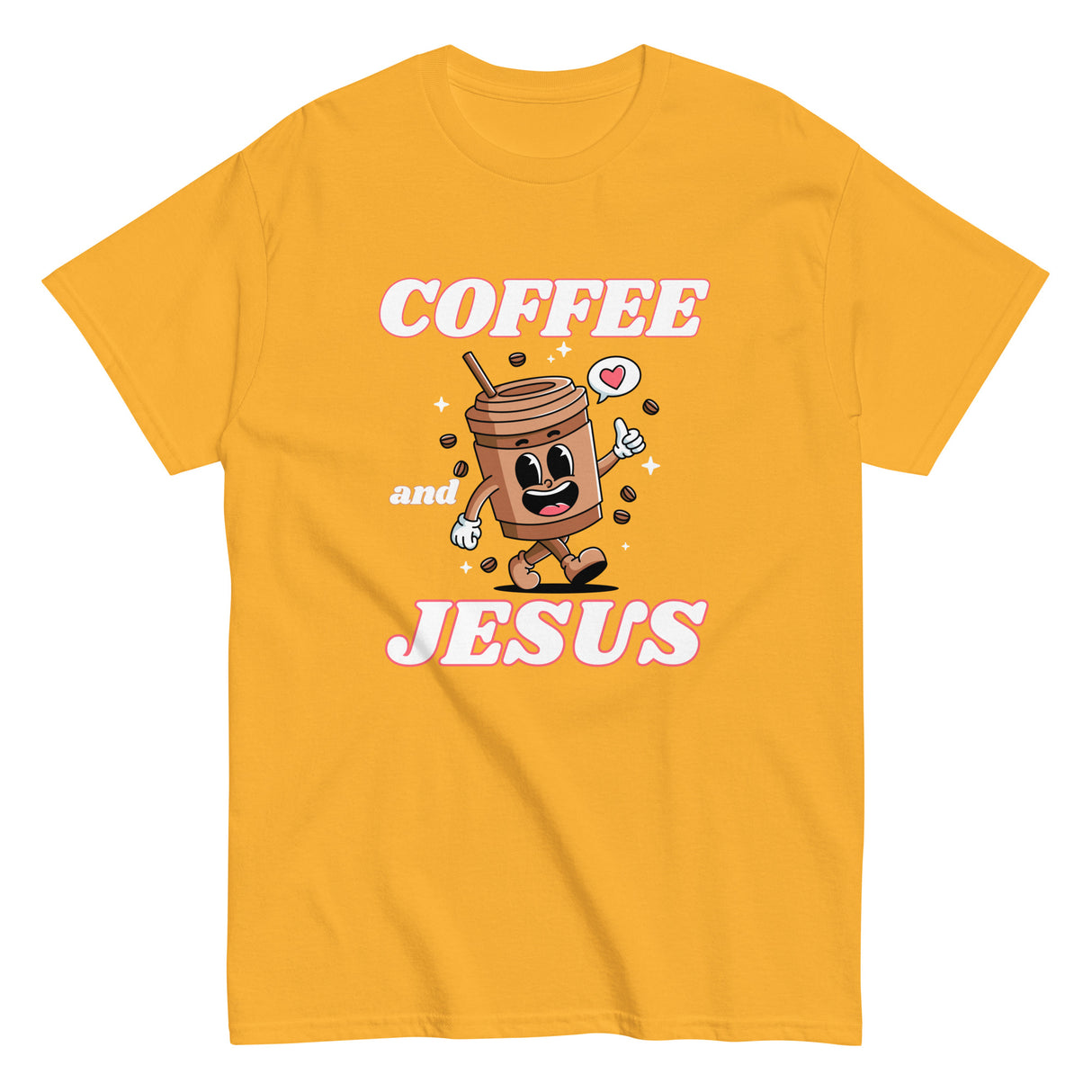 Coffee & Jesus Retro Christian T-shirt