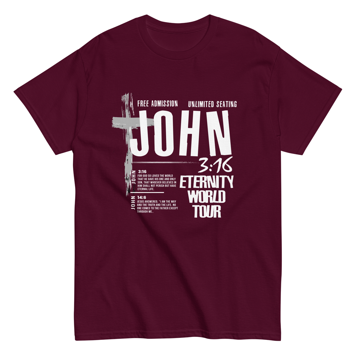 John 3:16 Eternity World Tour Retro Christian T-shirt