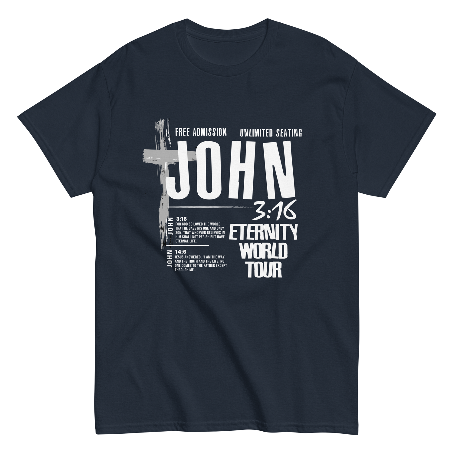 John 3:16 Eternity World Tour Retro Christian T-shirt
