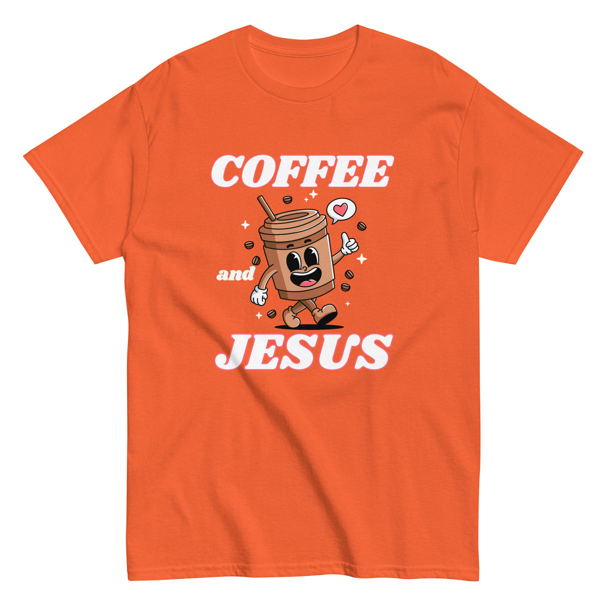 Coffee & Jesus Retro Christian T-shirt