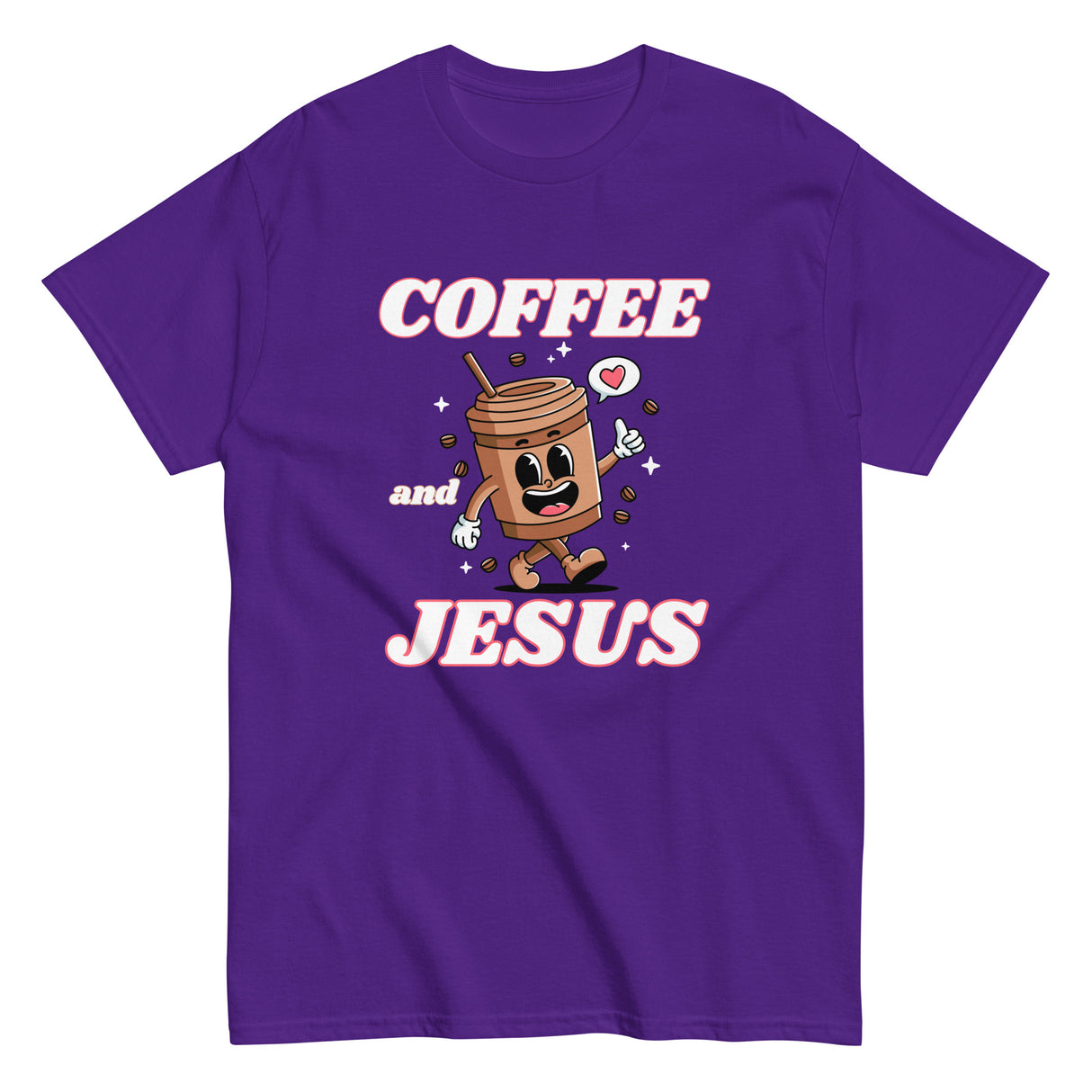 Coffee & Jesus Retro Christian T-shirt