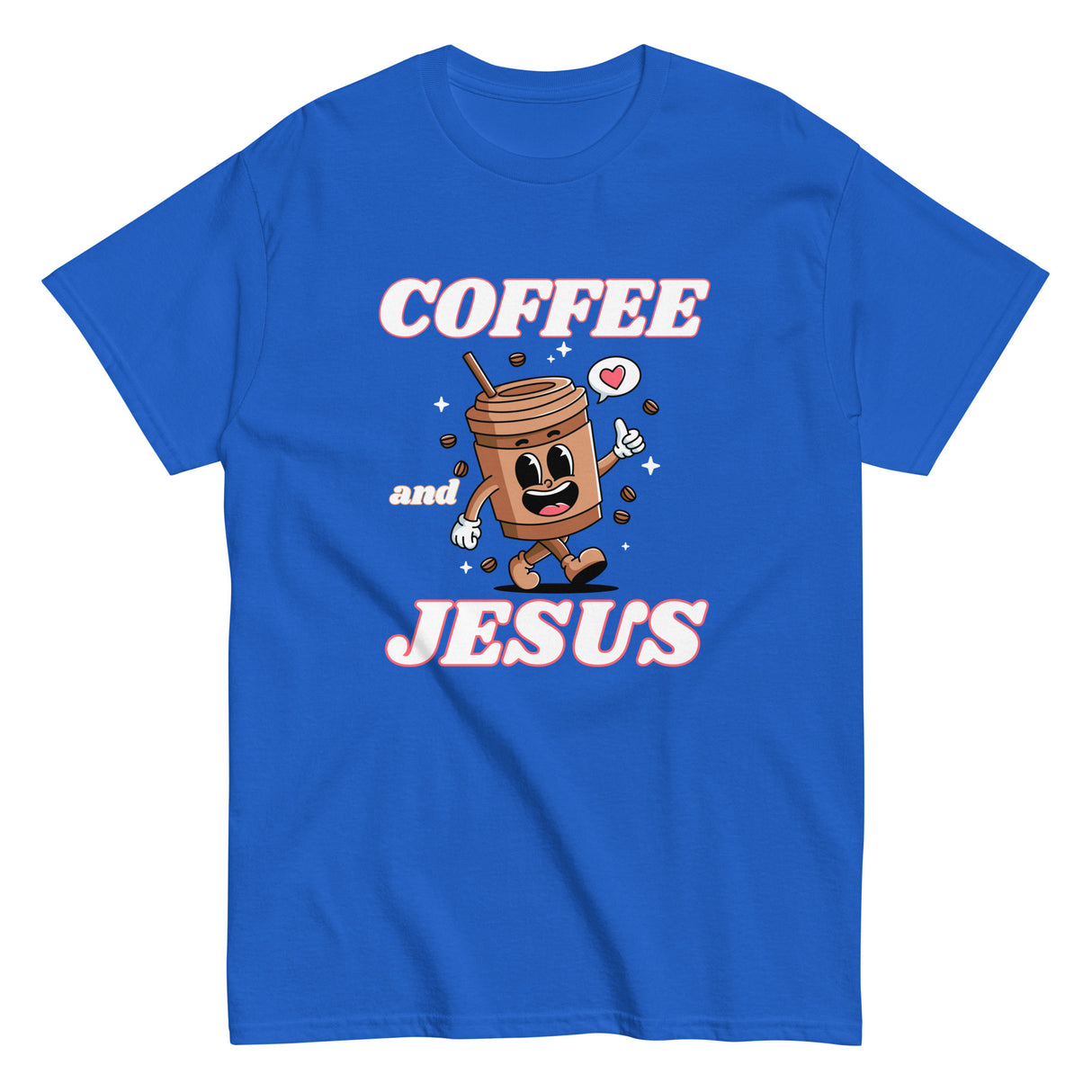 Coffee & Jesus Retro Christian T-shirt