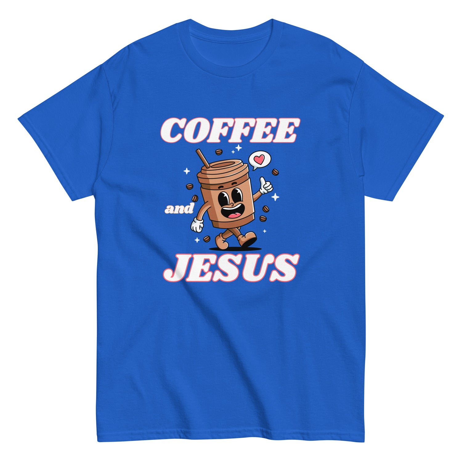Coffee & Jesus Retro Christian T-shirt