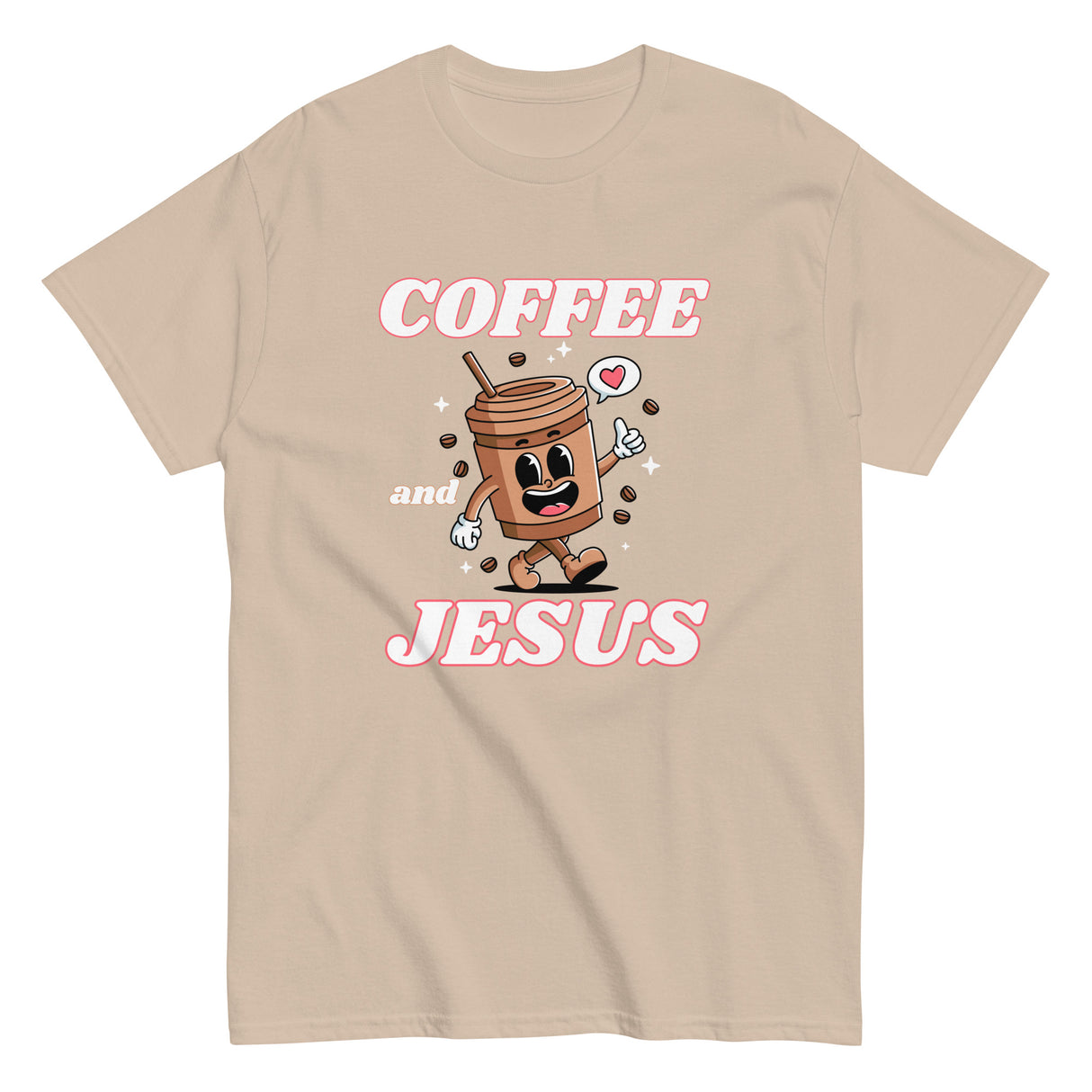 Coffee & Jesus Retro Christian T-shirt