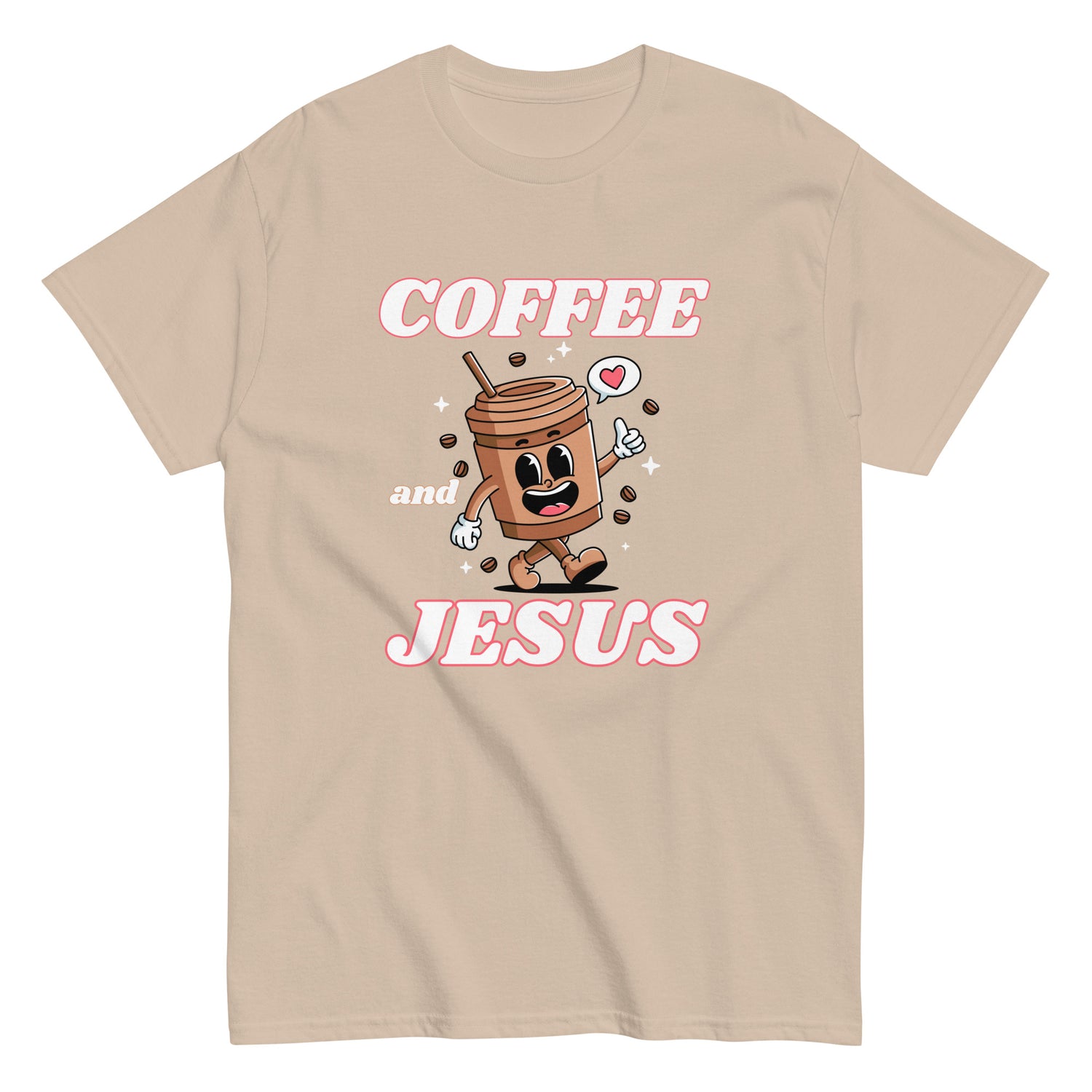Coffee & Jesus Retro Christian T-shirt