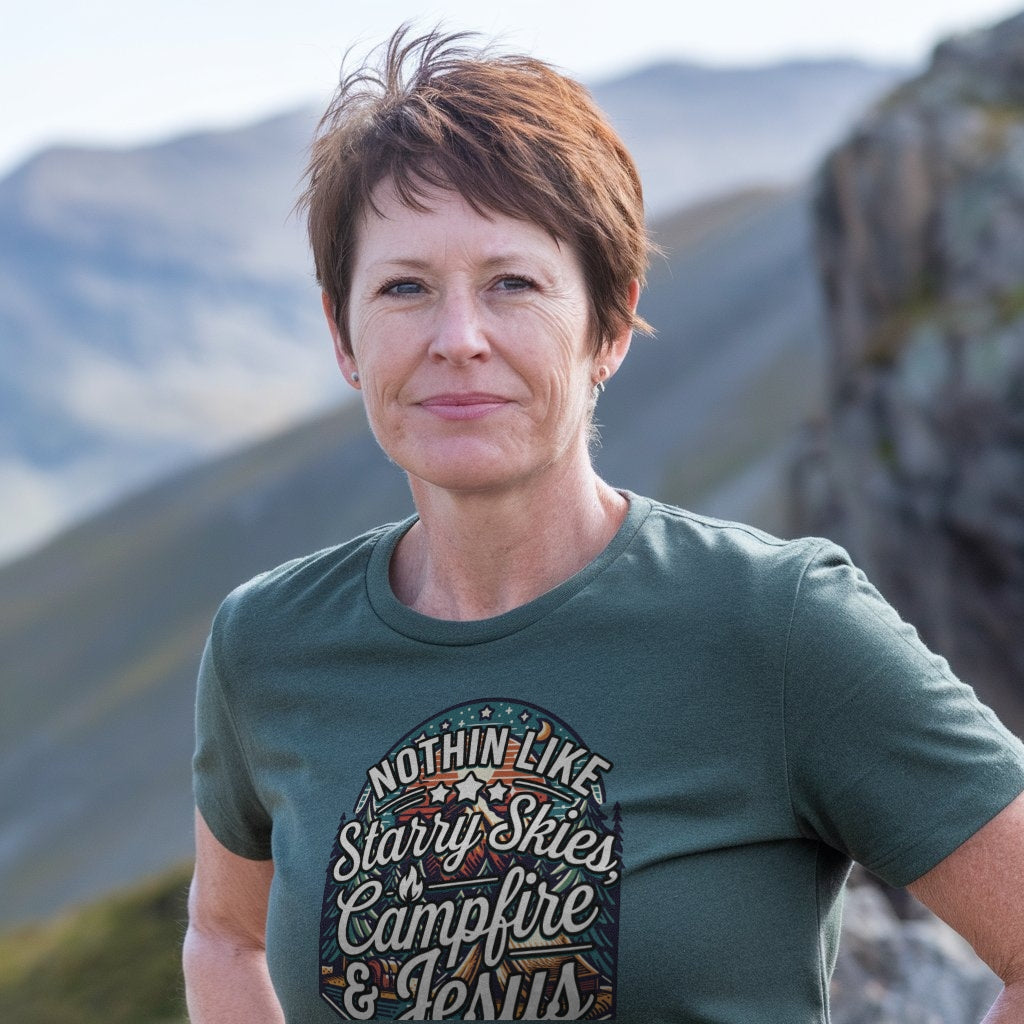 Nothin Like Starry Skies, Campfire & Jesus T-shirt