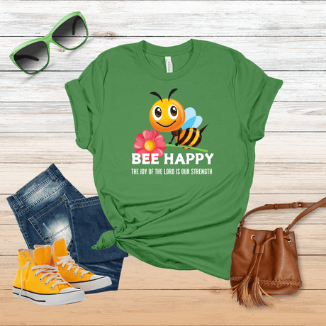 Be Happy Christian T-shirt, Salt and Light Merch The Joy of the Lord is Our Strength