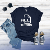 Salt and Light Merch All things are possible Christian T-shirt Phillipians 4:13