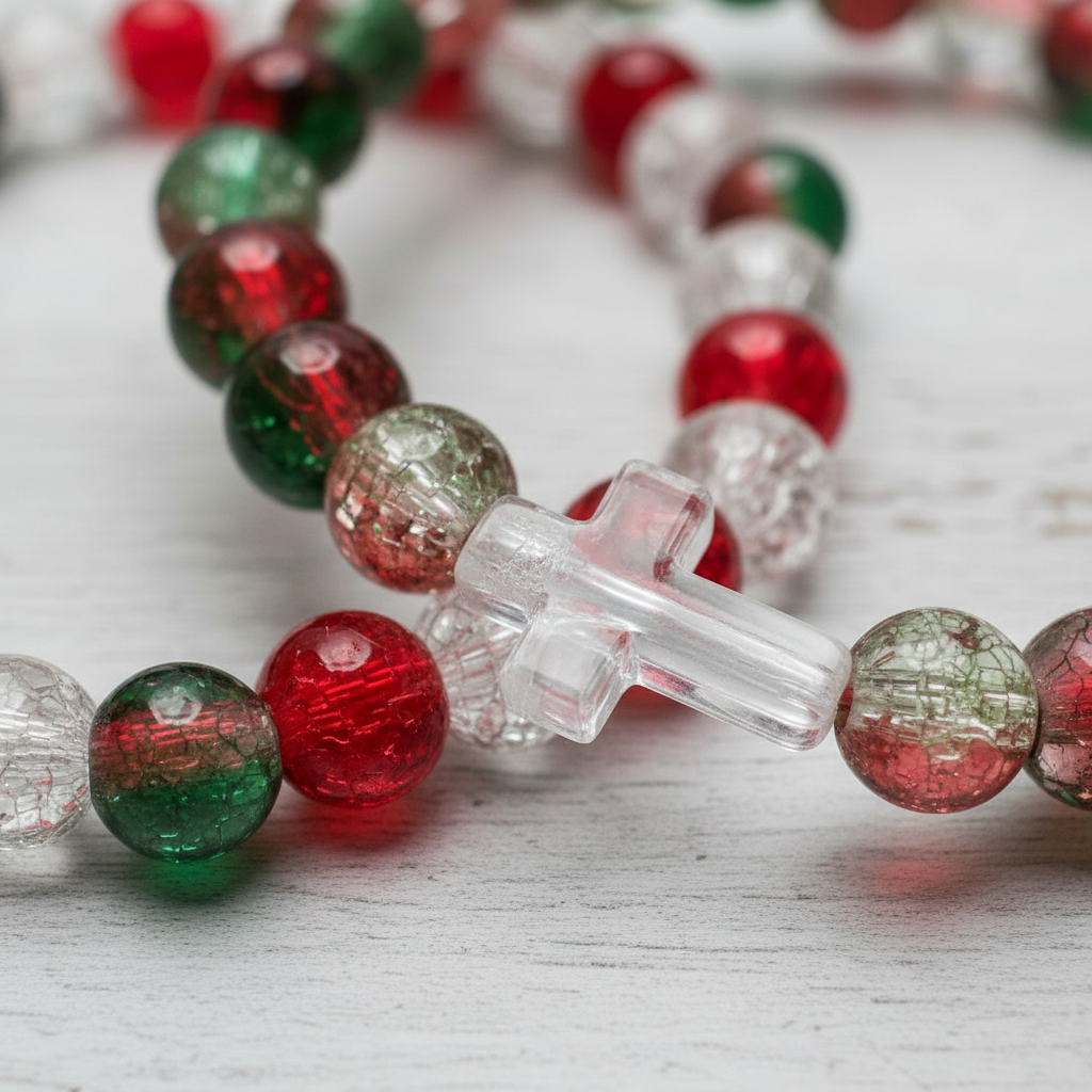 Christmas Cracked Glass Bracelet Set (2-Pack) | Salt and Light Merch
