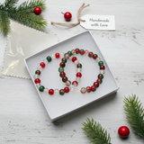 Christmas Cracked Glass Bracelet Set (2-Pack) | Salt and Light Merch