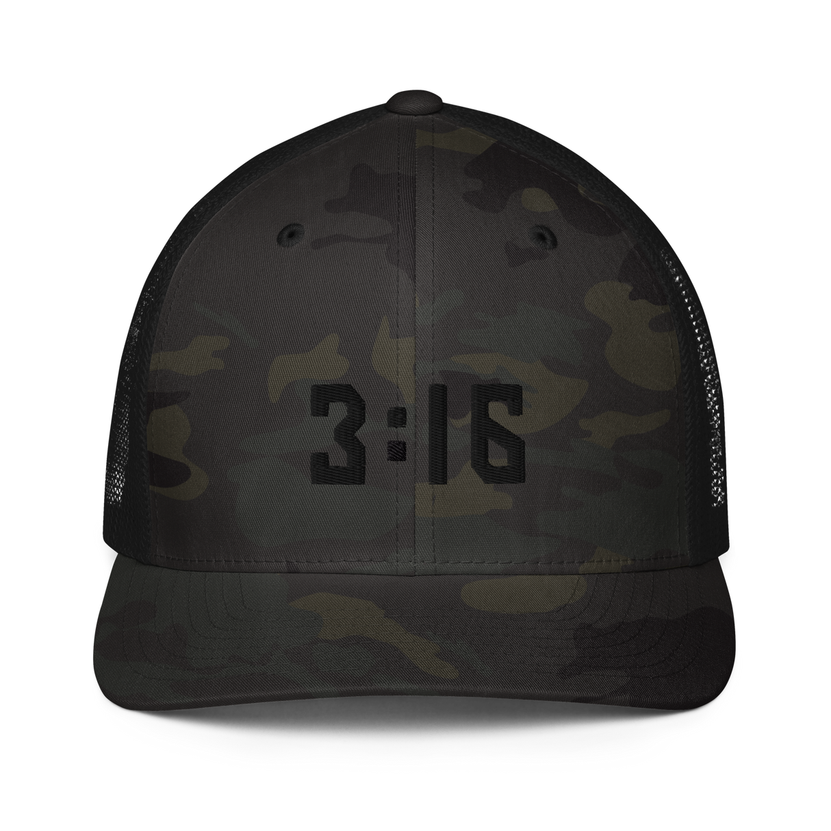 3:16 Solid Mesh Back Camo & Solid Trucker Hat