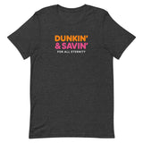 Dunkin’ & Savin’ Christian Parody T-shirt in Grey – Salt and Light Merch