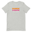 Dunkin’ & Savin’ Christian Parody T-shirt in Heather Gray – Salt and Light Merch
