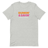 Dunkin’ & Savin’ Christian Parody T-shirt in Heather Gray – Salt and Light Merch