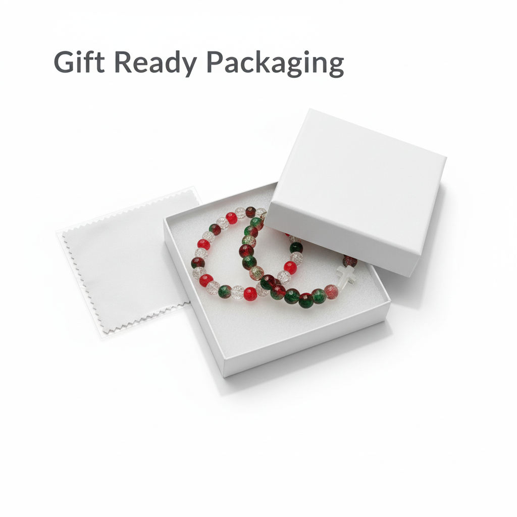 Christmas Cracked Glass Bracelet Set (2-Pack) | Salt and Light Merch