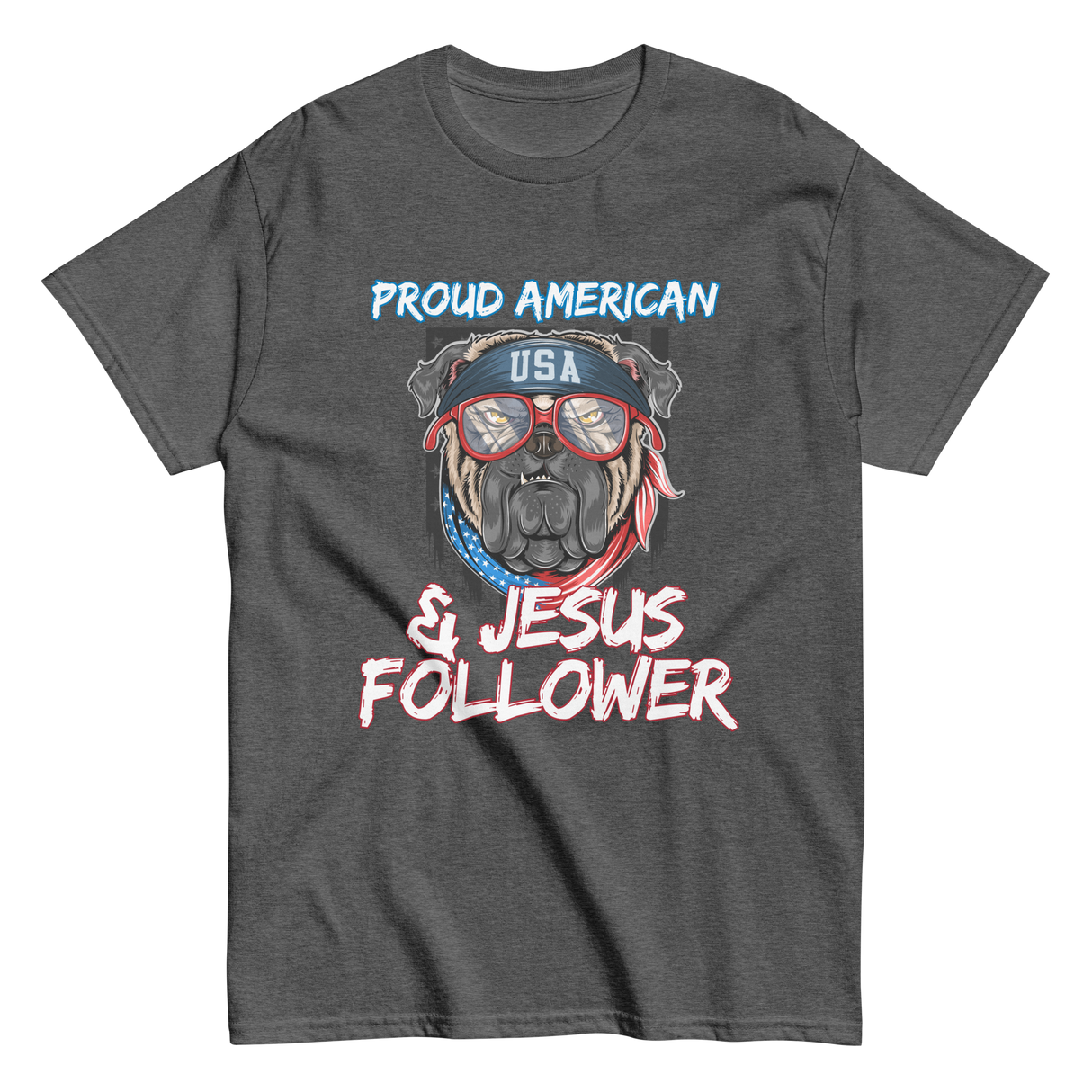 Proud American & Jesus Follower Christian T-shirt