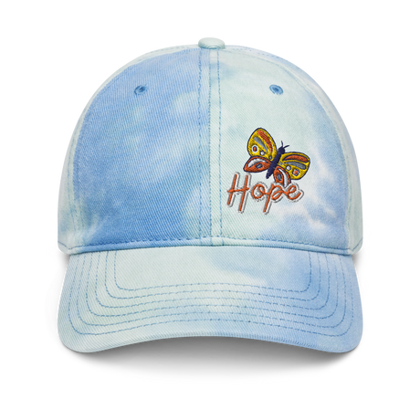 Butterfly Hope Tie Dye Christian Hat