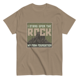 Rock is My Firm Foundation CAMO Christian T-shirt