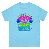 Love More Worry Less Retro Christian T-shirt