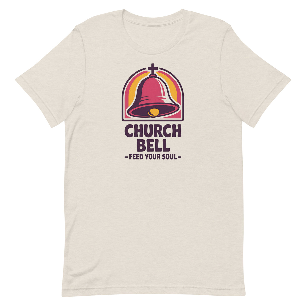 Church Bell Christian Parody T-shirt in Tan – Salt and Light Merch