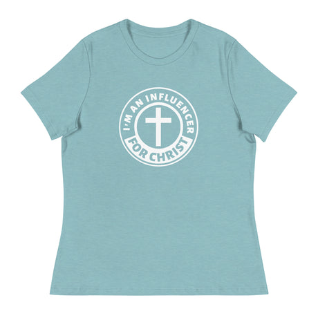 Camiseta: Camiseta holgada para mujer Influencer for Christ (multicolores)